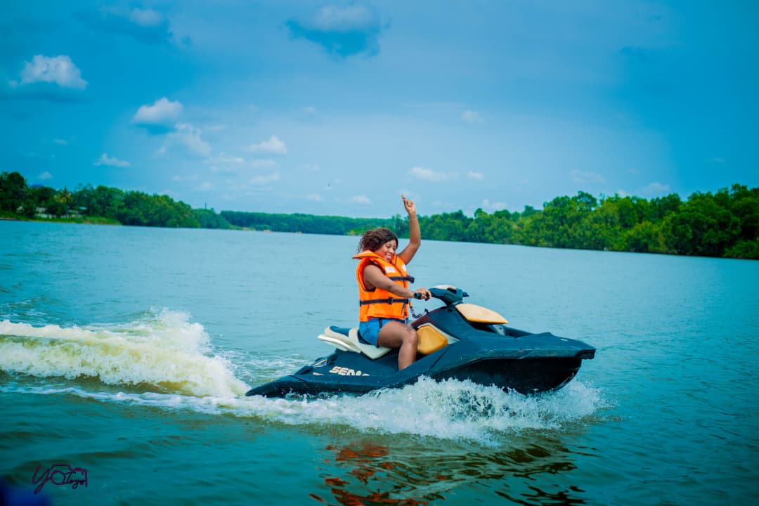 Jet ski sur la lagune